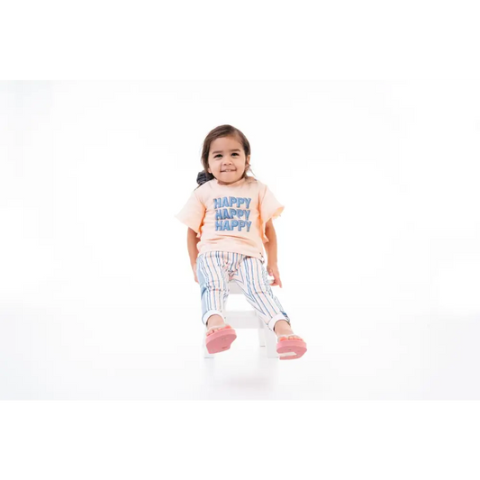 Shortsleeves June Happy 80 / Roze kinderkleding