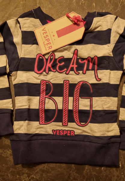 Sweater -- Dream Big - 92 / Grijs - kinderkleding