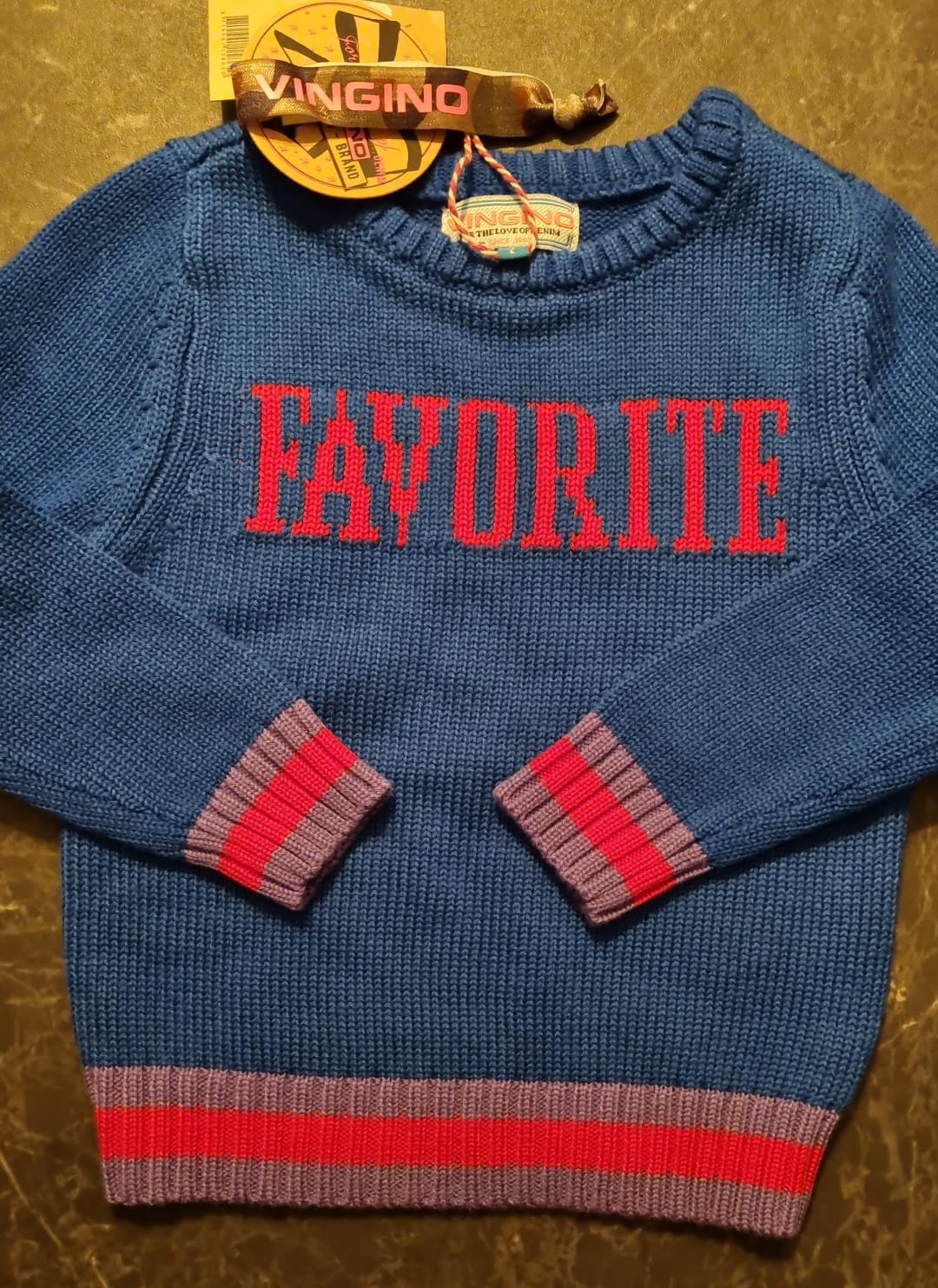 Sweater - Favorite - 92 / Blauw - kinderkleding