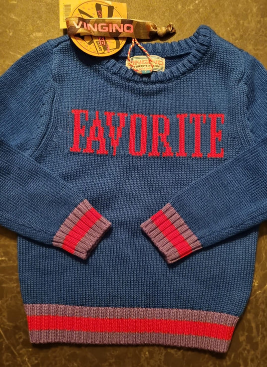 Sweater - Favorite - 92 / Blauw - kinderkleding