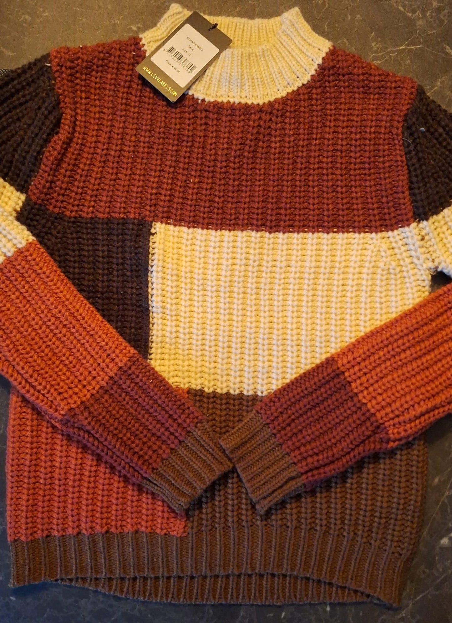 Sweater -- Roanne - 146/152 / Bruin - kinderkleding